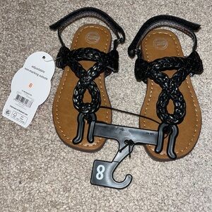 NWT toddler girls braided sandals size 8